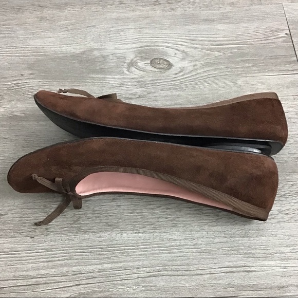 Lilly Pulitzer Brown Suede Flats with Ribbon Bow - Picture 6 of 8